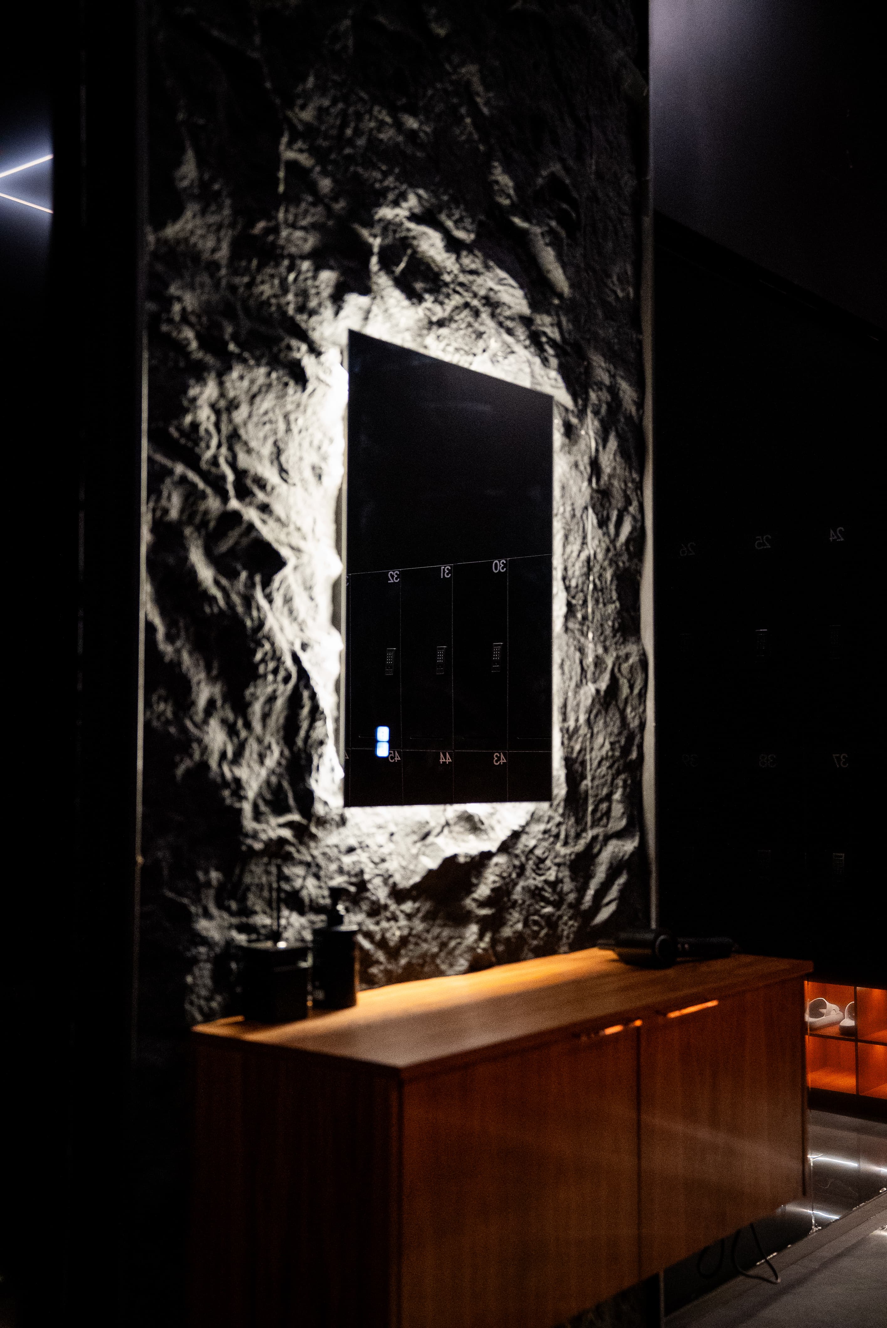 ALFA Club locker room vanity and finishes